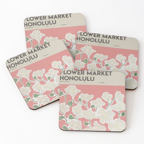 Item preview, Flower Market - Honolulu Poster  designed and sold by losepkarl.