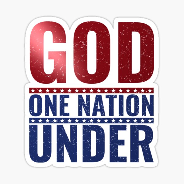 One Nation Under God Sticker