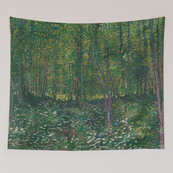 Item preview, Vincent Van Gogh - Trees and undergrowth,, 1887 designed and sold by Vivanne-art.