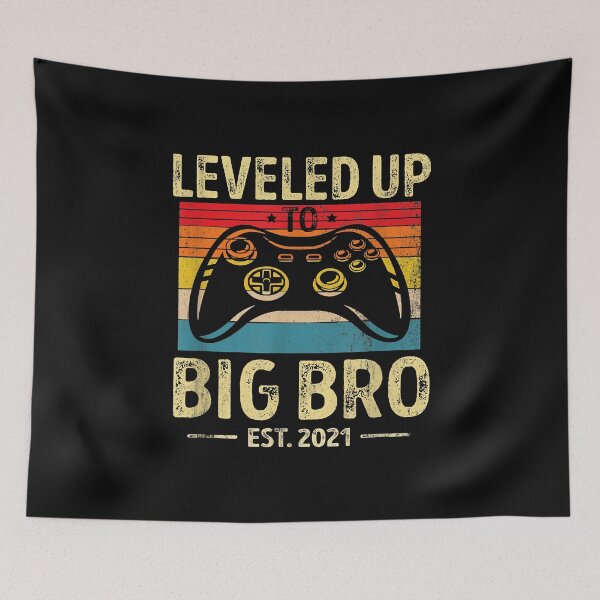 Item preview, Promoted To Big Brother EST.2021 Vintage Brother Funny Gifts T-Shirt designed and sold by LanPhan.