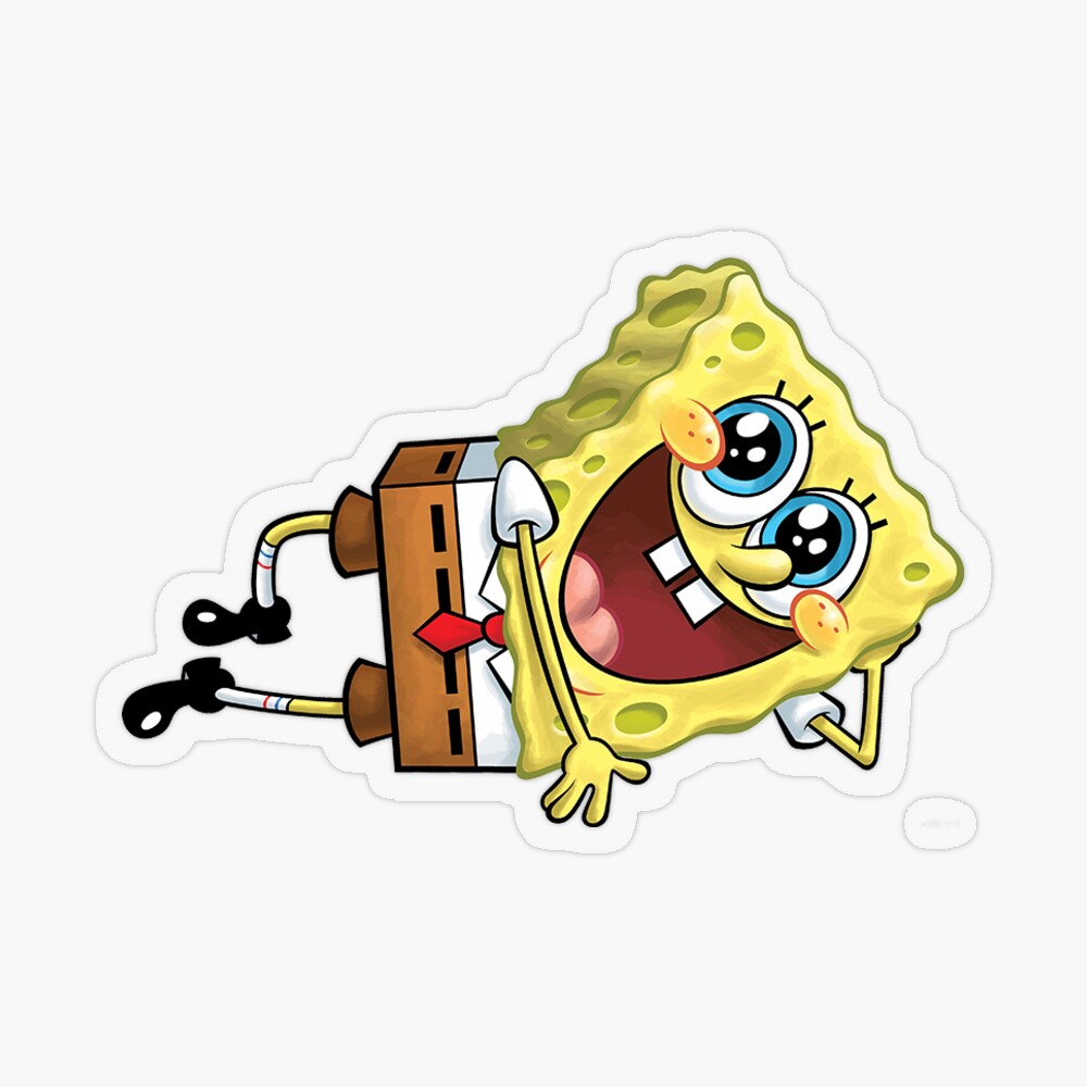 Spongebob lying down | Sticker