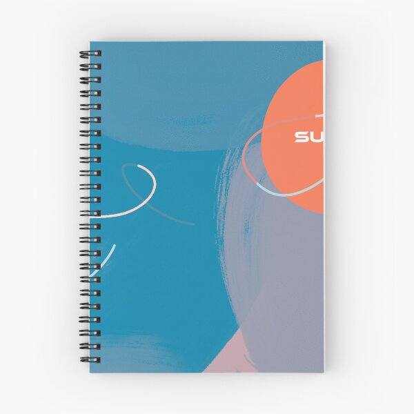 Aperçu de l'œuvre  Abstrait, orange, SHAPES SURF, bleu créée et vendue par FideliDesigns.