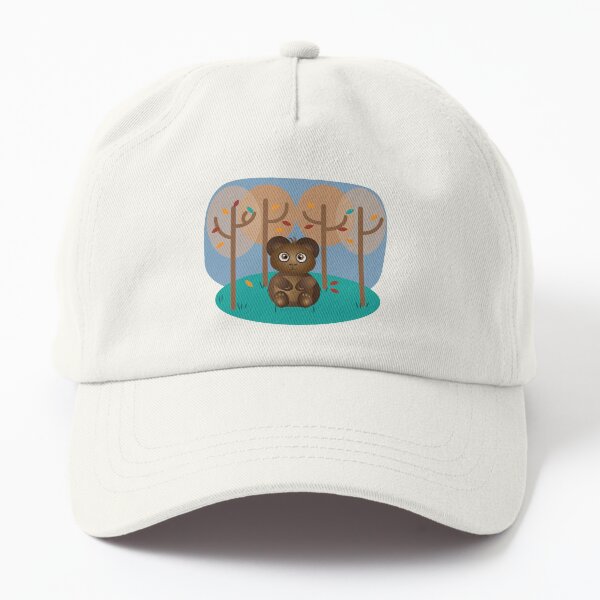 Brown Bear Sitting in the Woods Dad Hat