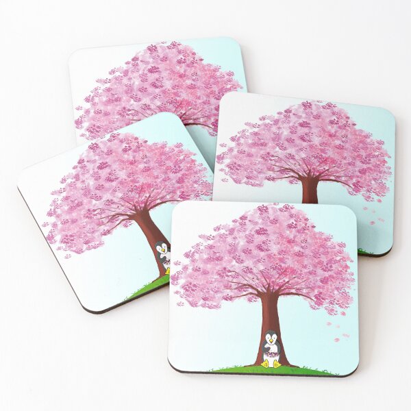 Item preview, The penguin eats cherries - cherry tree ـ cherry blossoms designed and sold by BayanDU.