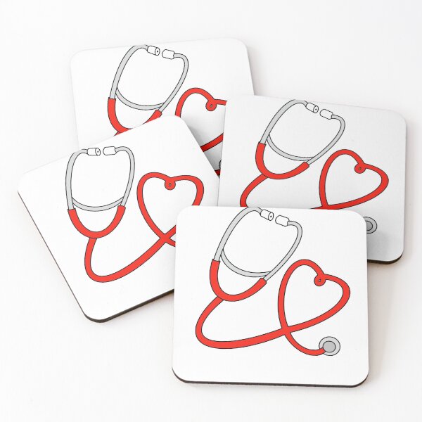 Item preview, Heart Stethoscope Red designed and sold by Gems-studio.