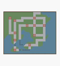 Kanto Map Photographic Print