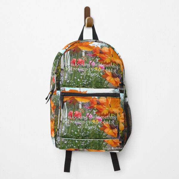 Item preview, Orange Flowers Inspirational Quote designed and sold by Sarah Rajkotwala.