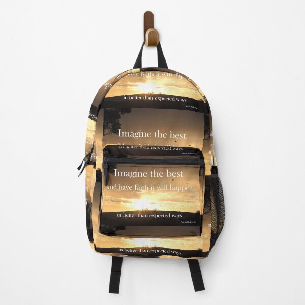 Item preview, Imagine the best and have faith it will happen - Inspirational Quote designed and sold by Sarah  Rajkotwala.