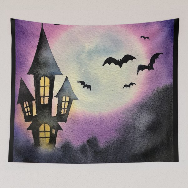 Item preview, Cool Creepy Halloween Moonlit Night. Freaky Full Moon , Moonlit Night designed and sold by AwakenedSoul.
