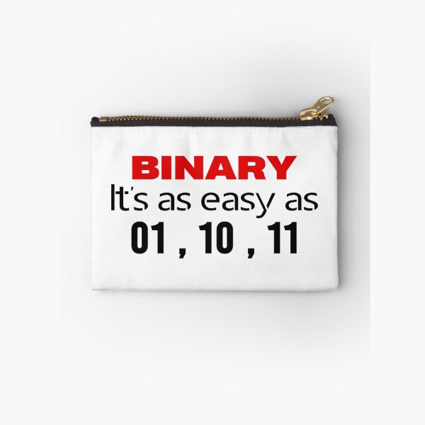 Item preview, FUNNY PROGRAMMER MATH BINARY IT'S AS EASY AS 01 10 11 designed and sold by LinkunShop.