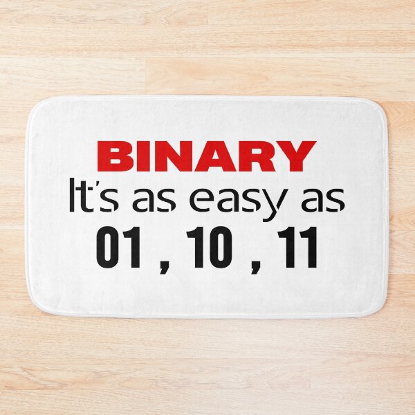 Item preview, FUNNY PROGRAMMER MATH BINARY IT'S AS EASY AS 01 10 11 designed and sold by LinkunShop.