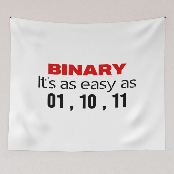 Item preview, FUNNY PROGRAMMER MATH BINARY IT'S AS EASY AS 01 10 11 designed and sold by LinkunShop.