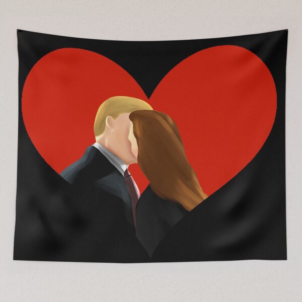 Item preview,  Keen and Ressler first kiss, the blacklist #keenler drawing designed and sold by BeccaKenDesigns.