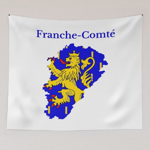 Item preview, Franche Comte Map Flag, France, French Region designed and sold by marosharaf.