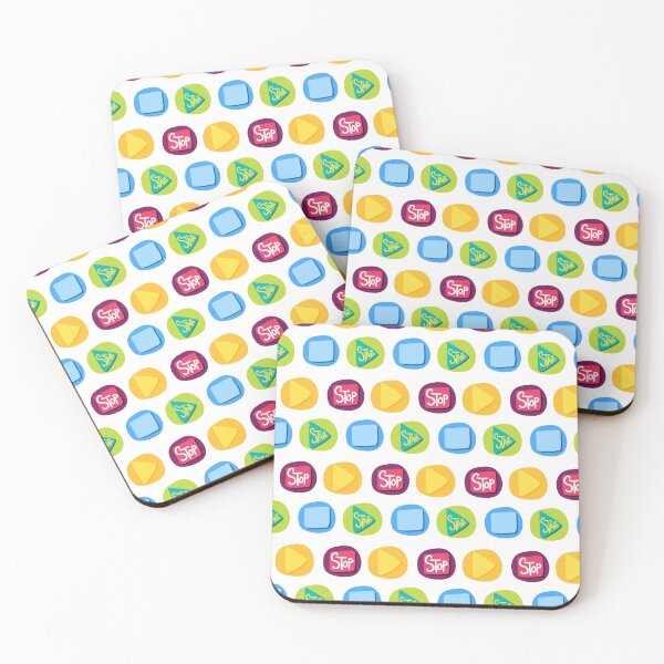 Item preview, start and stop, colorful ilustration designed and sold by wonteef.