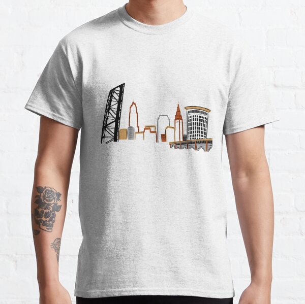 Cleveland Skyline long sleeve / Heavyweight Gender Neutral Shirt