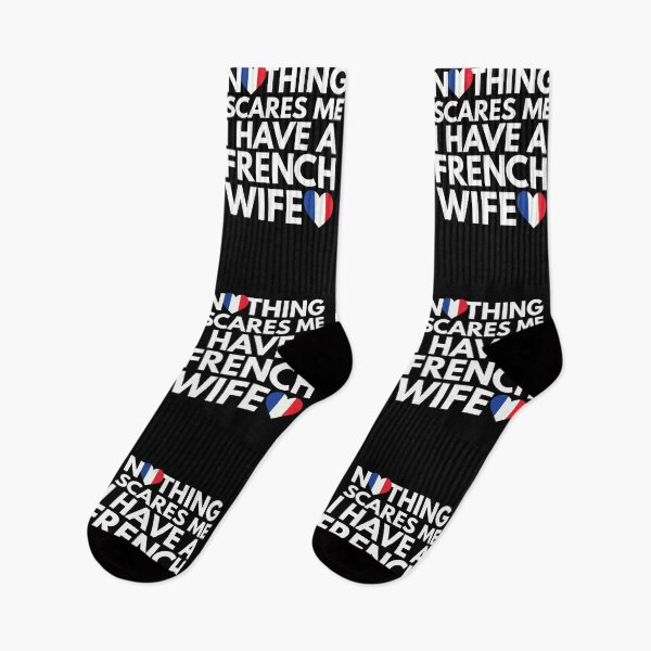 Item preview, Nothing Scares Me, I Have French Wife designed and sold by HelloFromAja.