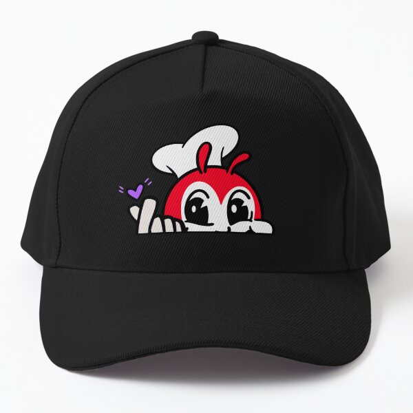 Item preview, JOLLIBEE PEEKING FINGER HEART FILIPINO STICKER BLACK designed and sold by aydapadi.