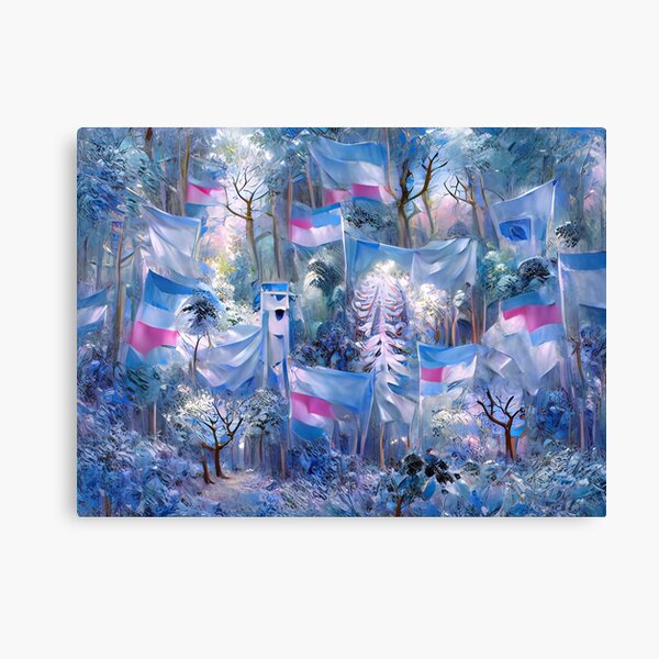 Algoart Trans Rights Forest Canvas Print