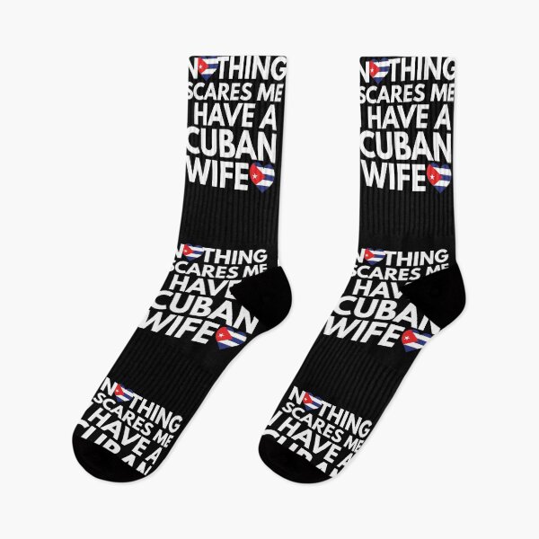 Item preview, Nothing Scares Me, I Have Cuban Wife designed and sold by HelloFromAja.