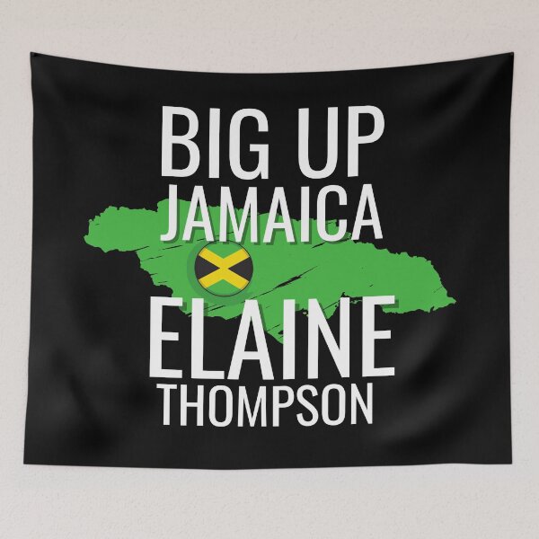 Item preview, Big Up Jamaica | Elaine Thompson-Herah    designed and sold by NoirOwned.