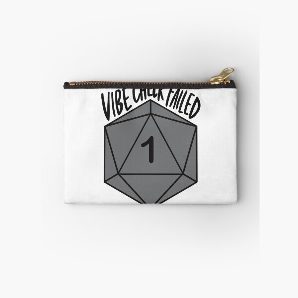Item preview, Vibe Check Failed D20 Grey designed and sold by ladystromas.