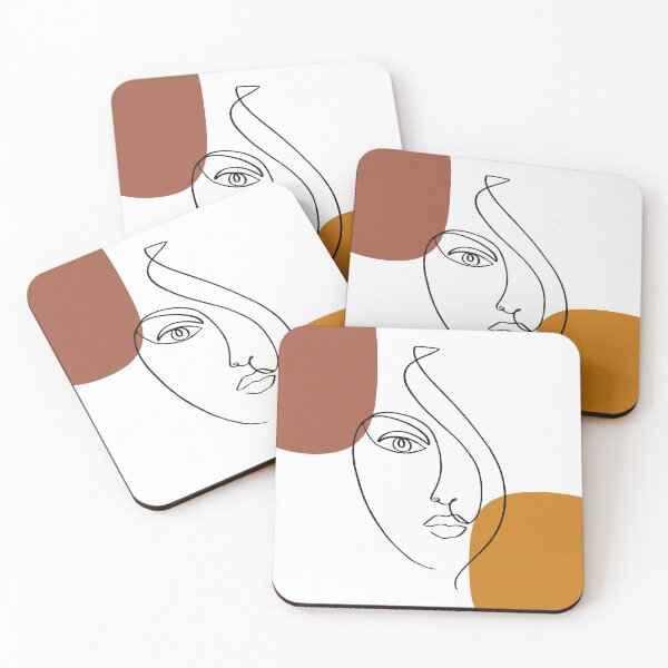 Item preview, Abstract Shapes & Face Line Art designed and sold by Almusawwir.