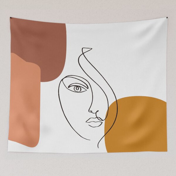 Item preview, Abstract Shapes & Face Line Art designed and sold by Almusawwir.