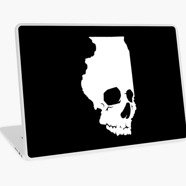 Item preview, Skullinois - White on Black Accessories designed and sold by jeffmillies.