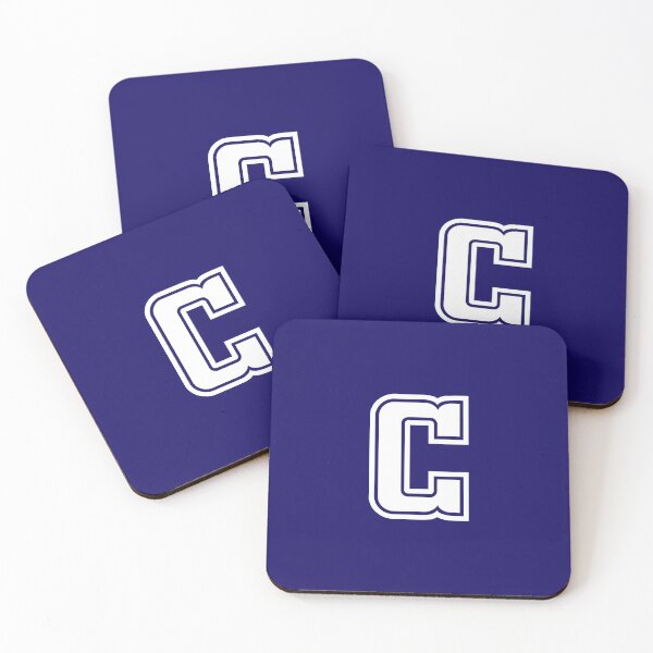 Artikelvorschau, Buchstabe C, Initial C Varsity-Stil in Weiß entworfen und verkauft von ShineCreative.