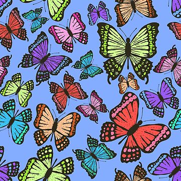 Artwork thumbnail, Bright butterflies fluttering by by Dyan Burgess