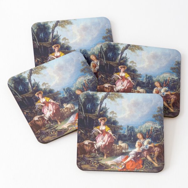 Item preview, Pastoral with a Bagpipe Player by Boucher designed and sold by academic-art.