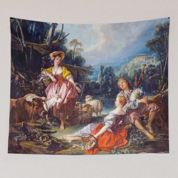 Item preview, Pastoral with a Bagpipe Player by Boucher designed and sold by academic-art.