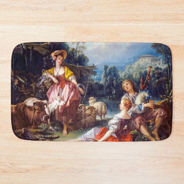 Item preview, Pastoral with a Bagpipe Player by Boucher designed and sold by academic-art.