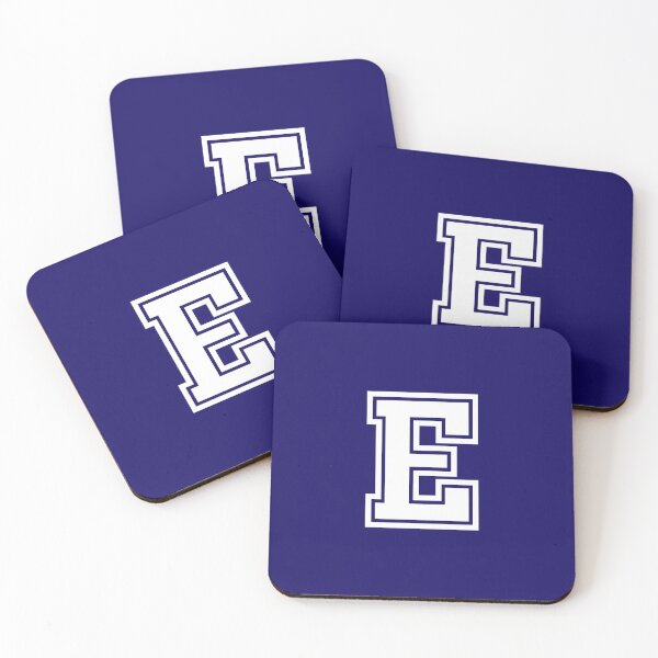 Item preview, Letra E, estilo universitario inicial E en blanco designed and sold by ShineCreative.