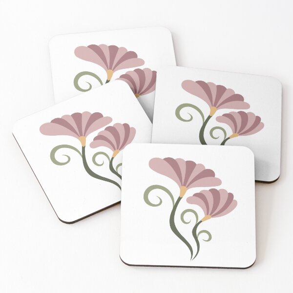Item preview, art nouveau flowers designed and sold by Forest-Lune.