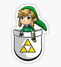 Pocket Link Hero of Time Zelda with Triforce Sticker