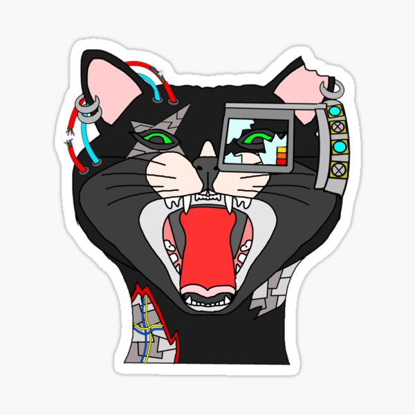 Artikel-Vorschau von Robokitty-Angriff! Schwarze Version, designt und verkauft von KarmaCooper42.