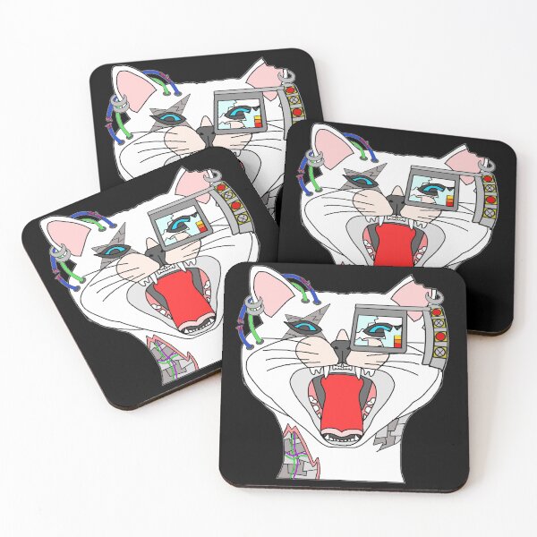 Item preview,  Robokitty Attack! White Version designed and sold by KarmaCooper42.