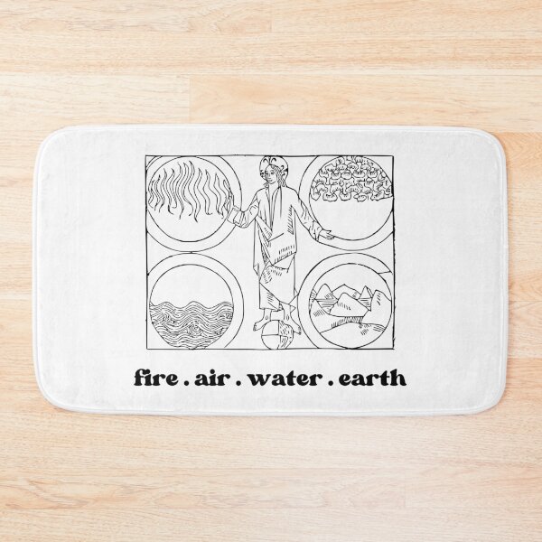 Item preview, The Elements Fire Air Water Earth designed and sold by Natasha Rolfe.