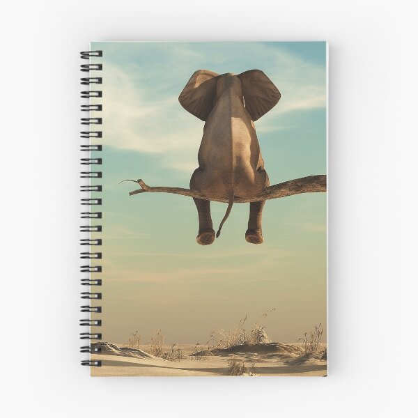 Item preview, lonely elephant up a tree designed and sold by AlienAardvark.