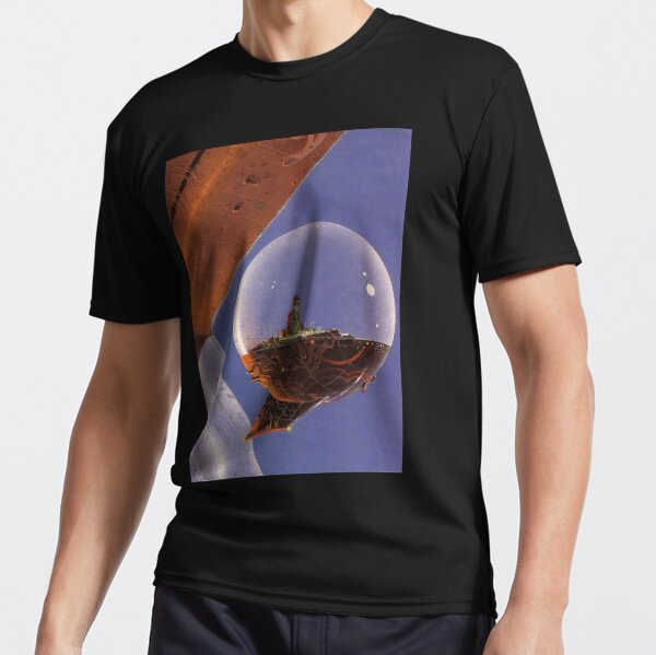 Moebius - Bubble Spaceship Active T-Shirt