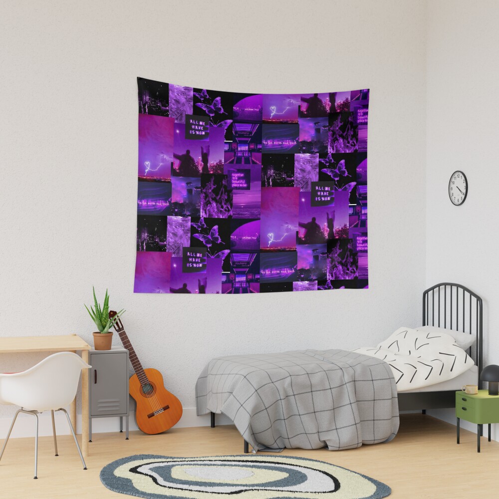 Deep Purple Aesthetic Tapestry for Sale by marsdesignsss Redbubble