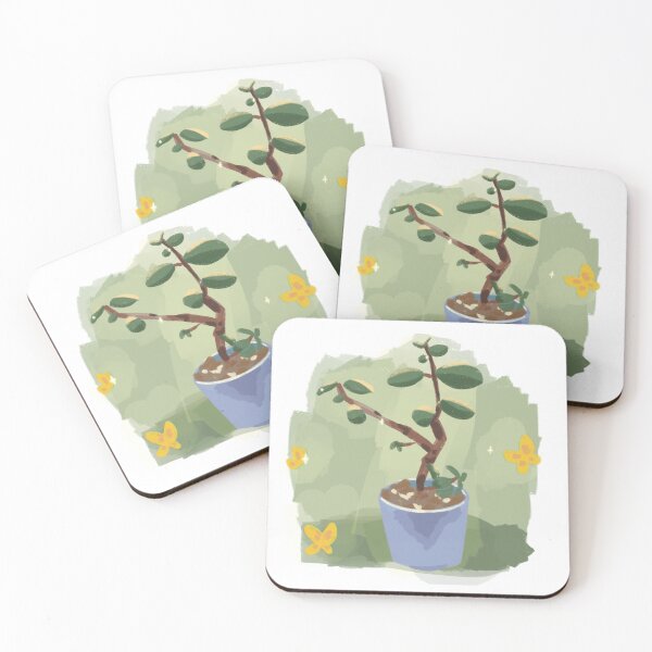 Item preview, Jade plant with background sticker designed and sold by aliworm.