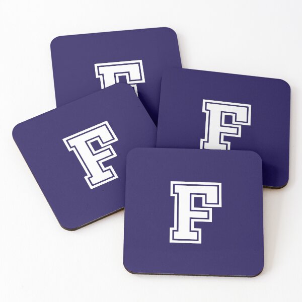 Item preview, Letter F, Initial F Varsity style in White designed and sold by ShineCreative.