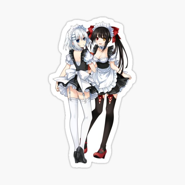 Date a live - Kurumi Tokisaki und Origami Tobiichi Sticker