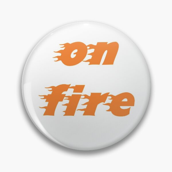 Item preview, The Red E Brand presents an "on fire" text design thats in flames. designed and sold by The-Red-E-Brand.