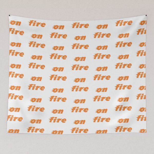 Item preview, The Red E Brand presents an "on fire" text design thats in flames. designed and sold by The-Red-E-Brand.