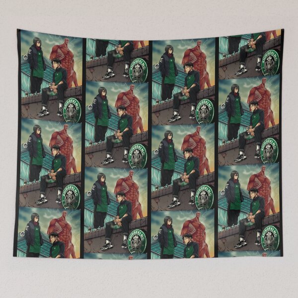 Item preview, Shingeki pas de café Sticker designed and sold by BetsyBuckridge.
