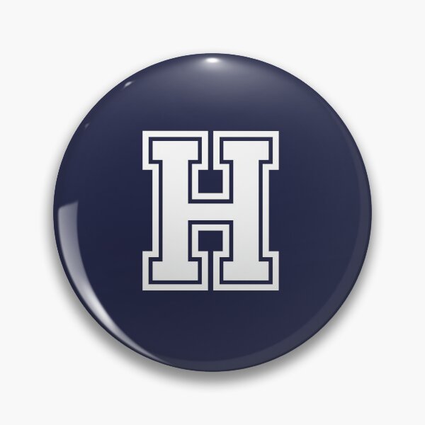 Item preview, Letter H, Initial H Varsity style in White designed and sold by ShineCreative.